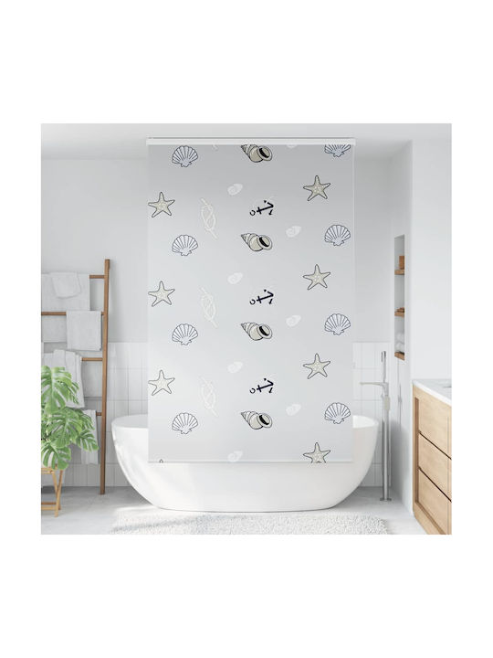 Vidaxl Shower Curtain Roll Cassette 120x240cm Fabric Width 116cm Multicolor