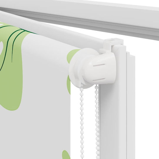 Vidaxl Duschvorhang Rolle 90x240 cm Stoffbreite 86 cm Grün