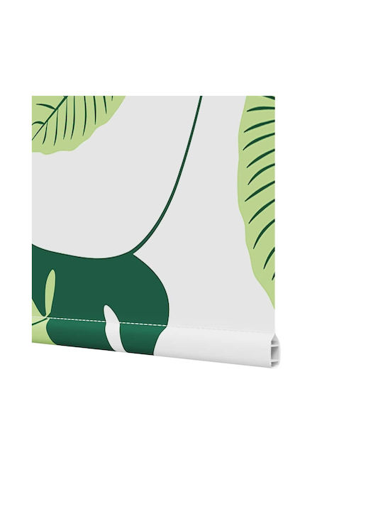 Vidaxl Perdea de Duș Rulou 90x240 cm Lățime Material 86 cm Verde