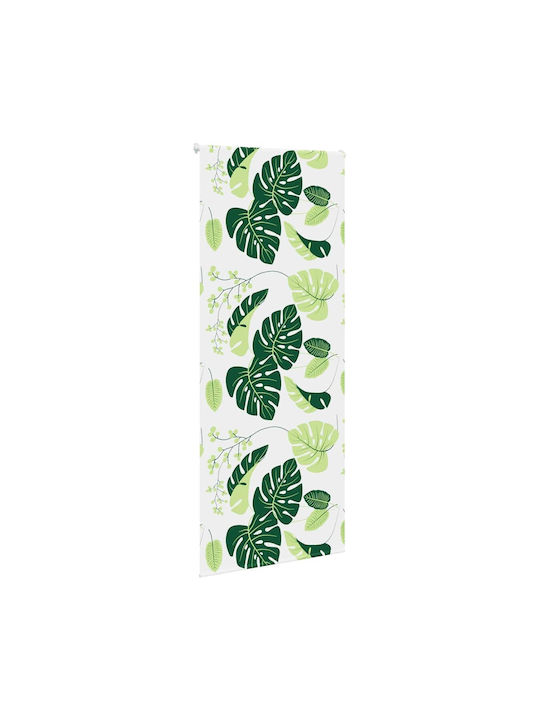 Vidaxl Perdea de Duș Rulou 90x240 cm Lățime Material 86 cm Verde