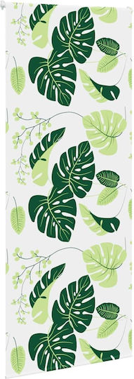 Vidaxl Duschvorhang Rolle 90x240 cm Stoffbreite 86 cm Grün