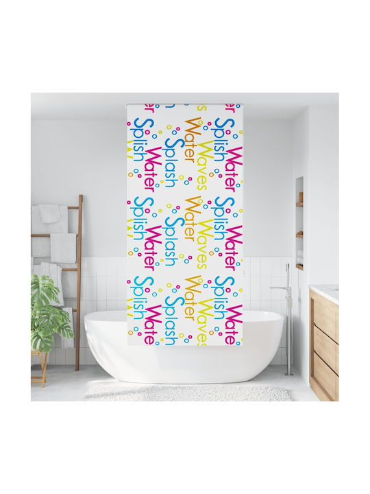 Vidaxl Shower Curtain Roll 110x240 cm Fabric Width 106 cm Multicolor