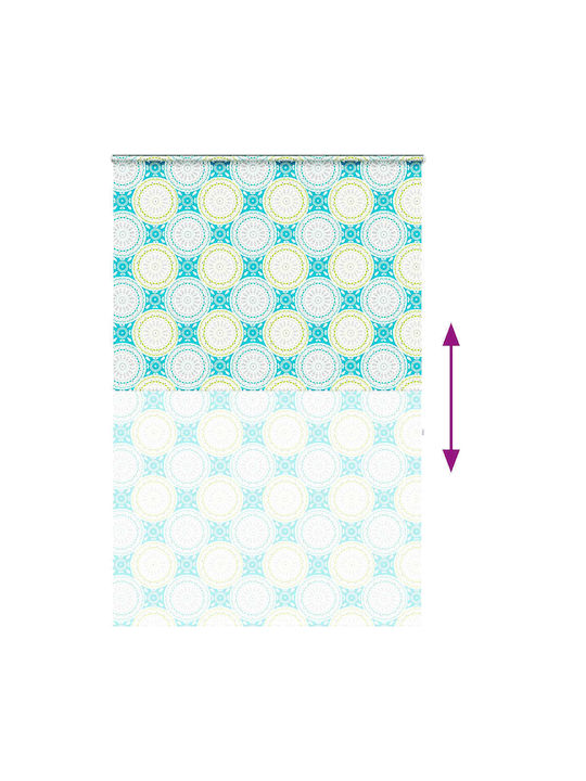 Vidaxl Shower Curtain Roll Cassette 150x240 cm Fabric Width 146 cm Multicolored