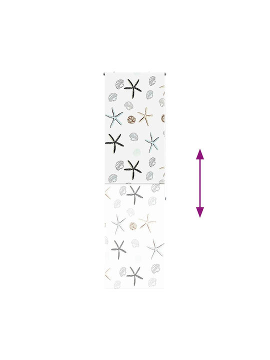 Vidaxl Perdea de Duș Rulou 60x240 cm Lățime Material 56 cm Multicolor