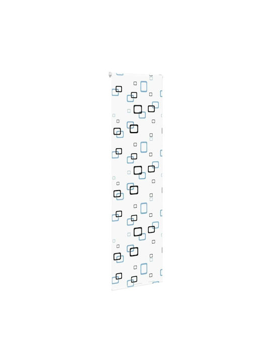 Vidaxl Завеса за душ 60x240 см Плат Ширина 56 см Бял