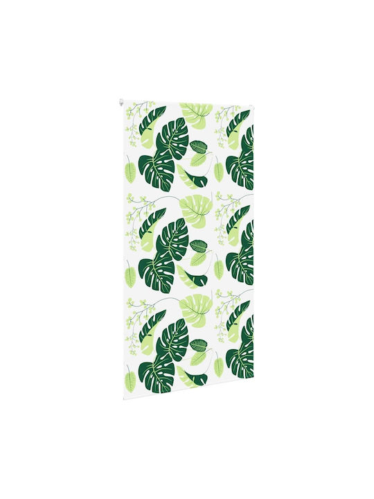 Vidaxl Perdea de Duș Rulou 130x240 cm Lățime Material 126 cm Verde