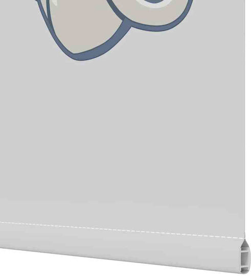 Vidaxl Duschvorhang Rolle 60x240 cm Stoffbreite 56 cm Grau