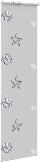 Vidaxl Duschvorhang Rolle 60x240 cm Stoffbreite 56 cm Grau