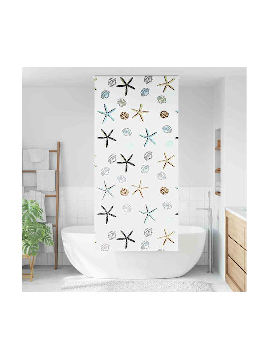 Vidaxl Shower Curtain Roll 100x240 cm Fabric Width 96 cm Multicolor