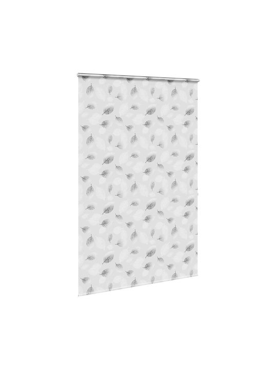 Vidaxl Duschvorhang Rollkassette 160x240 cm Stoffbreite 156 cm Grau