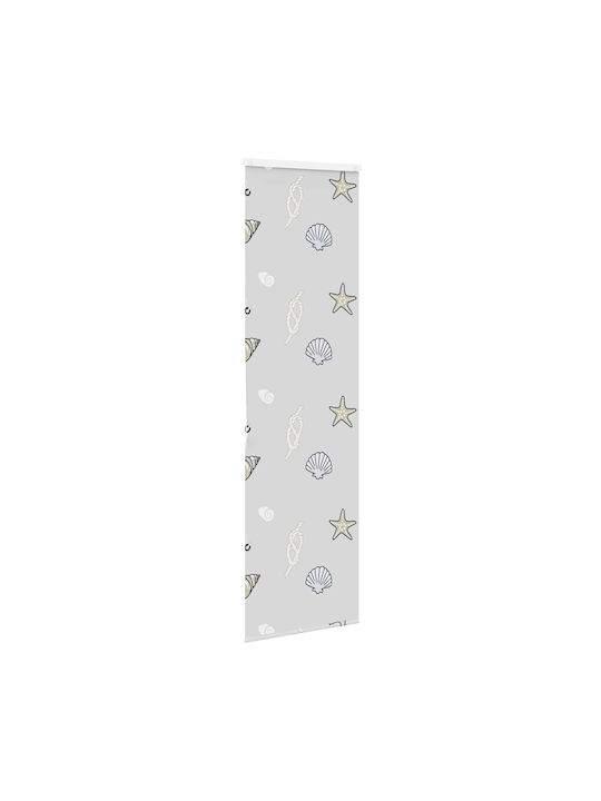 Vidaxl Perdea de Duș cu Casetă Rulou 70x240 cm Lățime Material 66 cm Multicolor