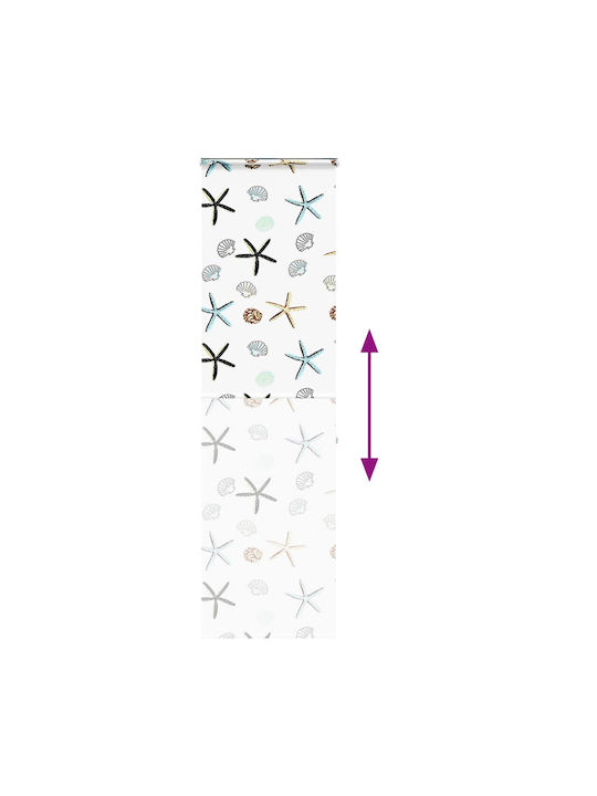 Vidaxl Shower Curtain Roll Cassette 70x240 cm Fabric Width 66 cm Multicolor