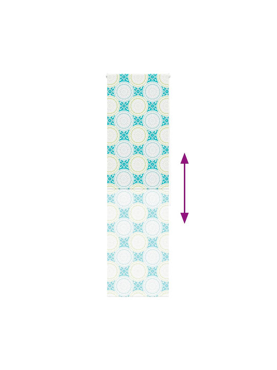 Vidaxl Shower Curtain Roll 70x240 cm Fabric Width 66 cm Blue