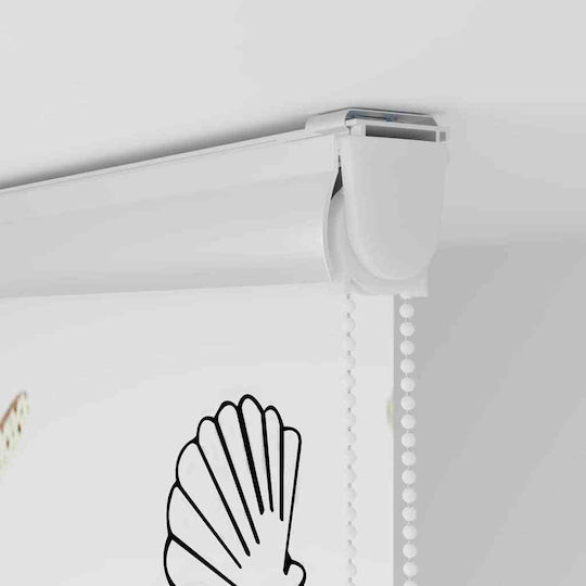 Vidaxl Κουρτίνα Μπάνιου Ρολό Κασέτα 100x240εκ Πλάτος Υφάσματος 96εκ Πολύχρωμο