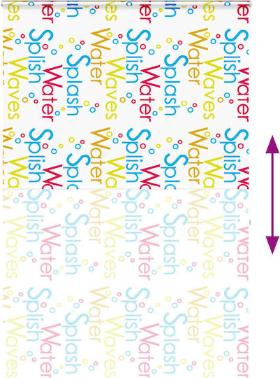 Vidaxl Shower Curtain Roll Cassette 160x240cm Fabric Width 156cm Multicolor