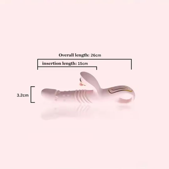 Logo Rabbit Vibrator mit Saug-, Rotations- und Stoßfunktion