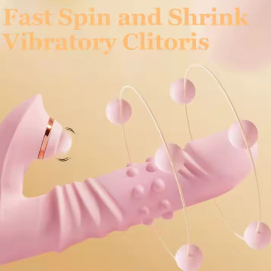 Logo Rabbit Vibrator mit Saug-, Rotations- und Stoßfunktion