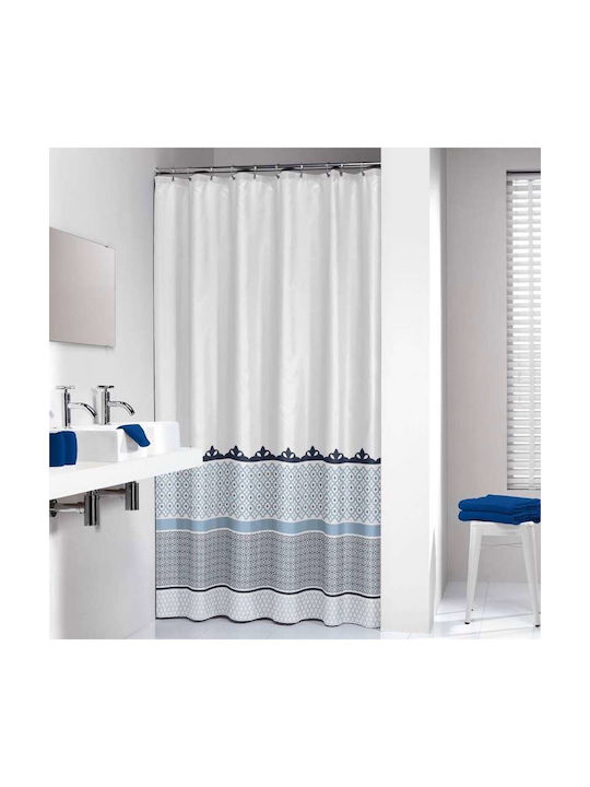 Sealskin Marrakech Κουρτίνα Μπάνιου Υφασμάτινη 180x200 cm Γαλάζια