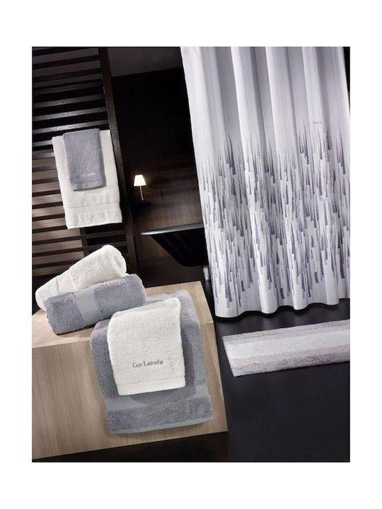Guy Laroche Fiesta Shower Curtain 240x185cm Smoke