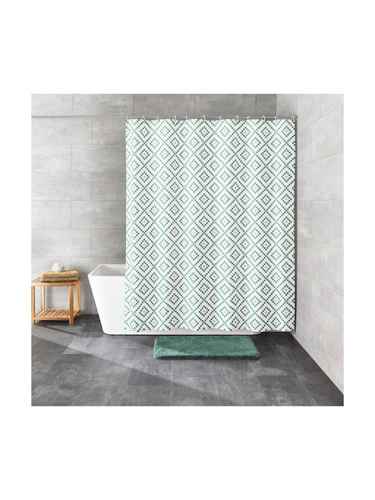 Kleine Wolke Alhambra Shower Curtain 180x200cm Green