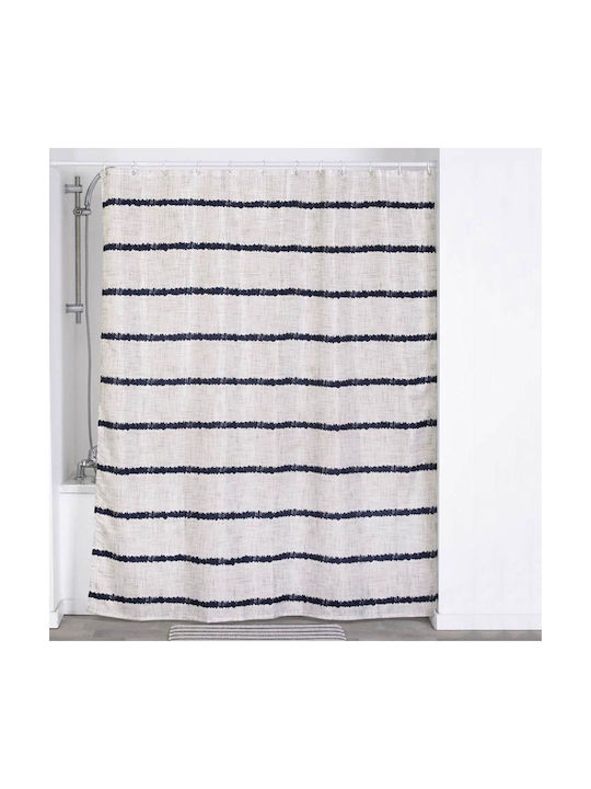 Atmosphera Manureva Stripes Fabric Shower Curtain 180x200cm Stripes