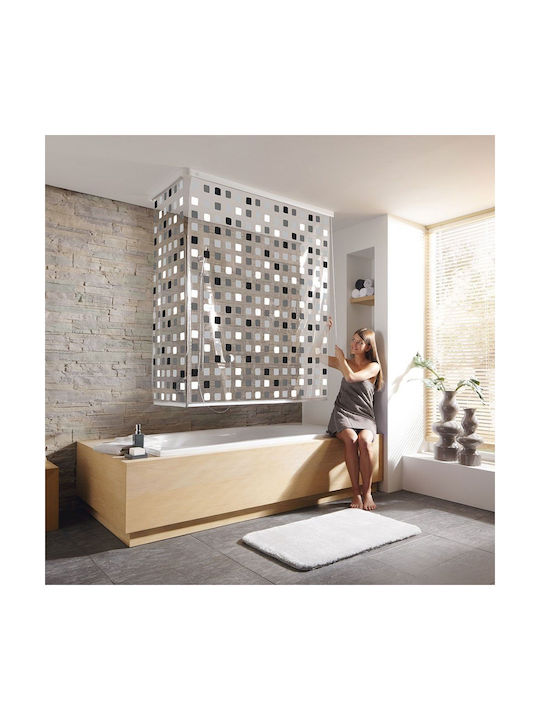 Kleine Wolke Grey Shower Curtain Roll 138x240cm Gray