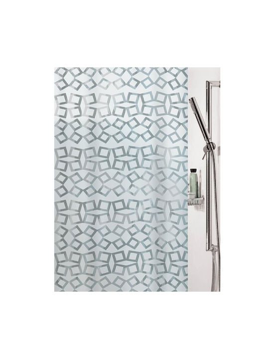 Dimitracas Grid Shower Curtain 180x200cm Gray
