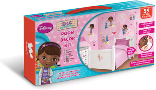 Παιδικά Αυτοκόλλητα Τοίχου Walltastic Doc Mcstuffins Decor Kit 59 Room Stickers