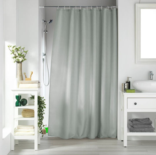 Kipper Sotero Shower Curtain Fabric 180x200cm Gray