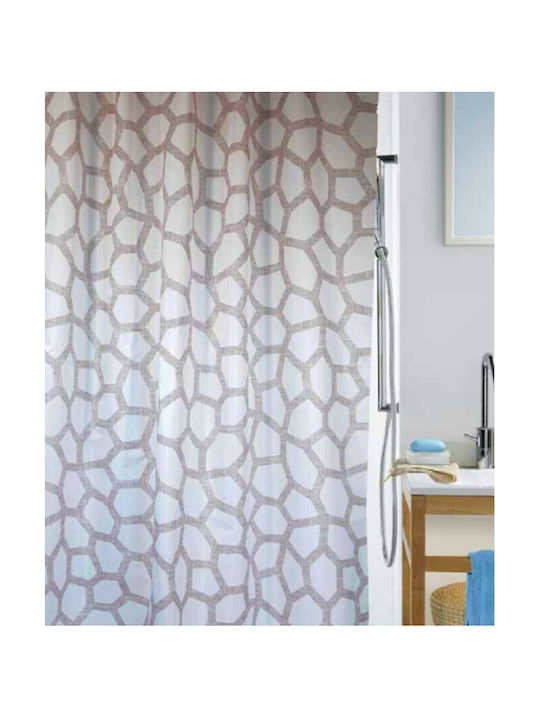 Dimitracas Elements Grigio Shower Curtain Fabric 180x200cm Gray