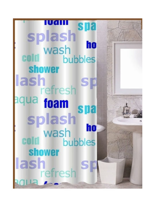 Cyclops Shower Curtain Fabric 180x200cm Blue