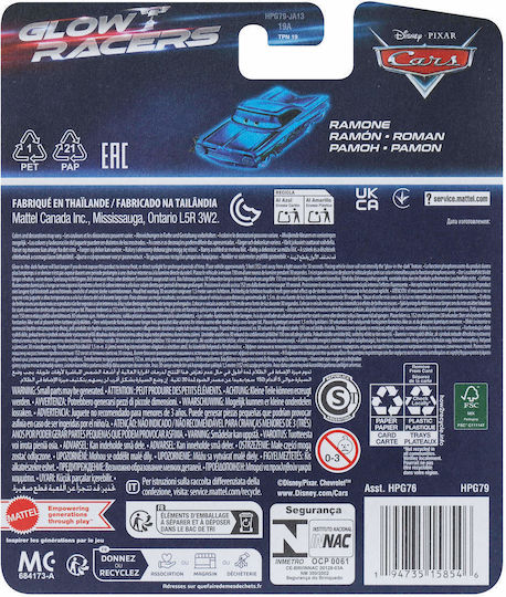 Mattel Disney Cars Racing Αυτοκινητάκι για 3+ Ετών