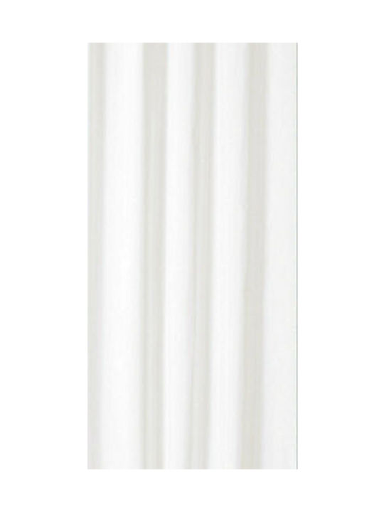 San Lorentzo Solid Κουρτίνα Μπάνιου Υφασμάτινη 180x180 cm Λευκή