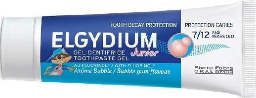 Elgydium Junior Children's Toothpaste for 7+ Years with Bubblegum Flavor 50ml