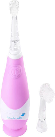 Brush Baby Babysonic Children's Electric Toothbrush with Chronograph for 0m+ Pink with Replacement Heads