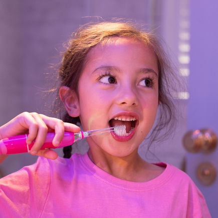 Brush Baby Kidz Sonic Παιδική Ηλεκτρική Οδοντόβουρτσα με Χρονόμετρο για 3+ Χρονών Flamingo με Ανταλλακτικά