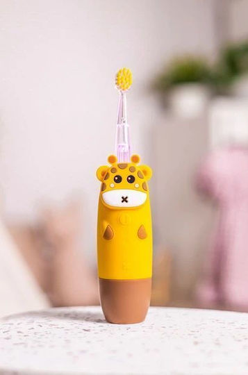 innoGio GIOgiraffe Children's Electric Toothbrush with Chronograph for 2+ Years Giraffe with Replacement Heads