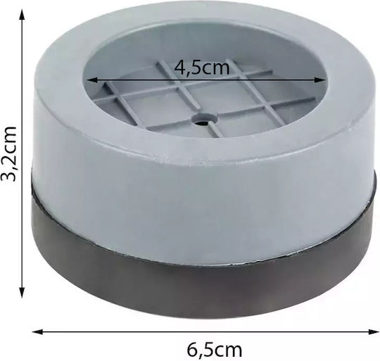 01845 Anti-Vibrations-Pads Für Waschmaschine/Trockner 1Stück