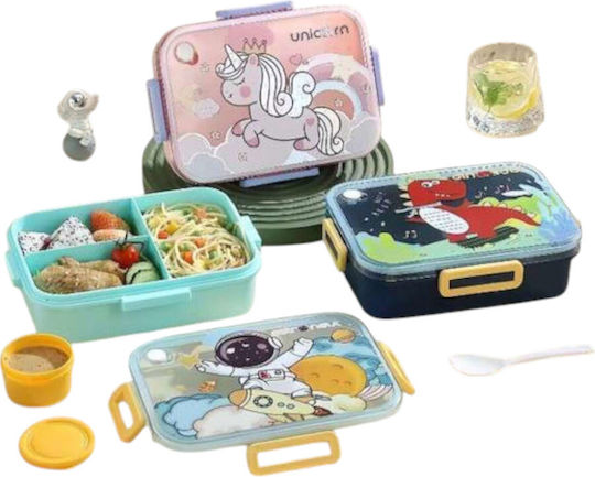 Dorosimo Plastik Kinder Lebensmittelbehälter Türkis