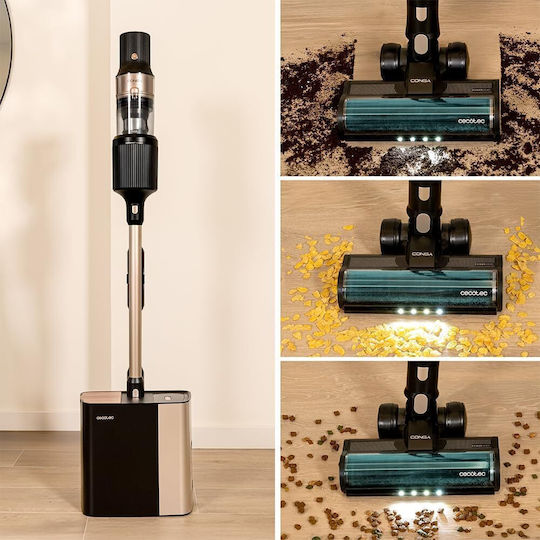 Cecotec Conga Rockstar Επαναφορτιζόμενη Σκούπα 2 σε 1 Stick & Χειρός 33.6V Γκρι