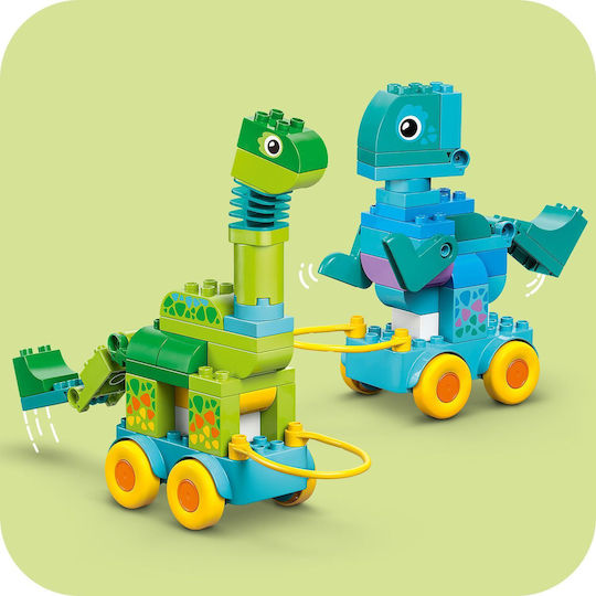 LEGO Duplo 3in1 Dinozauri pe Roți pentru 3+ Ani 108 Bucăți