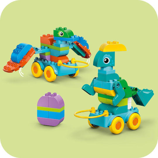 LEGO Duplo 3in1 Dinozauri pe Roți pentru 3+ Ani 108 Bucăți