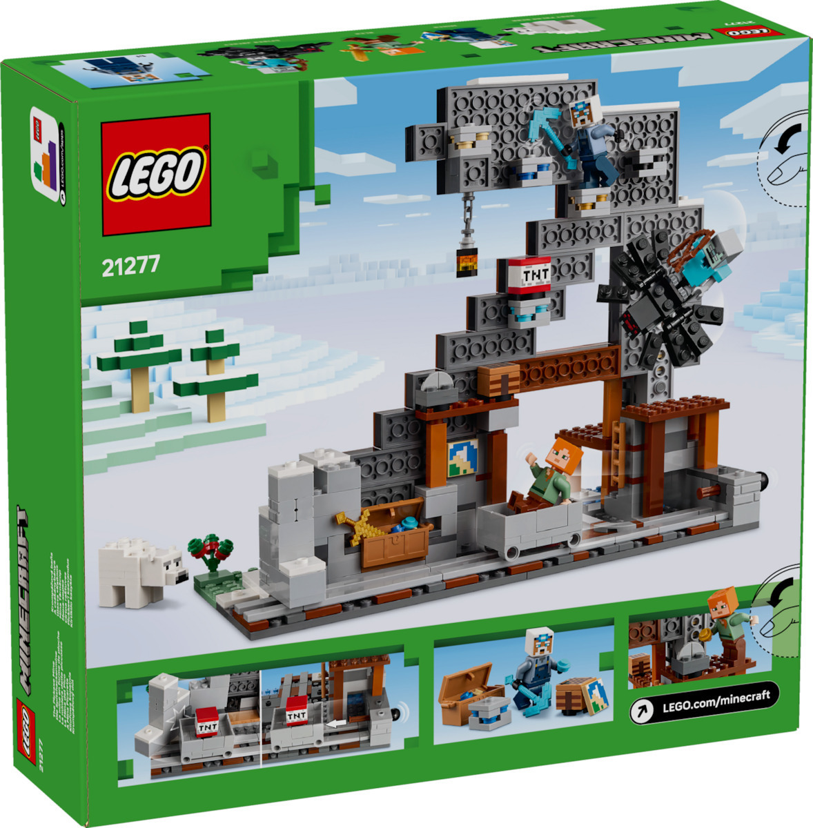 LEGO Minecraft The Pickaxe Mine Pentru 8+ Ani 530 Bucăți 21277
