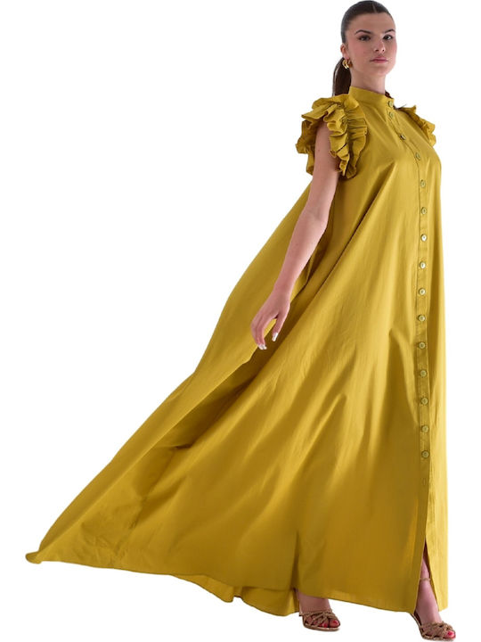 Hochzeits - Taufkleid Gelbes