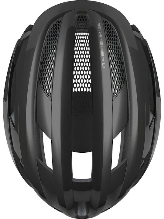 Abus Airbreaker Shiny Κράνος Ποδηλάτου Βουνού / Δρόμου Μαύρο