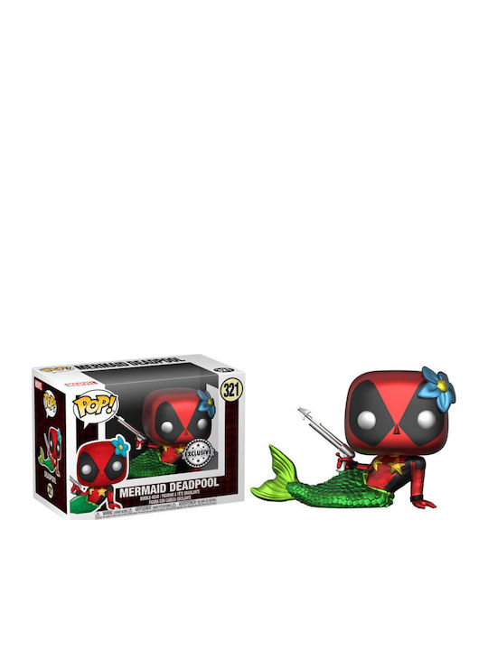 Funko Поп! Tees Marvel: Deadpool - Deadpool Mermaid Playtime (Фигурка и тениска) Голяма (Л) Специално издание