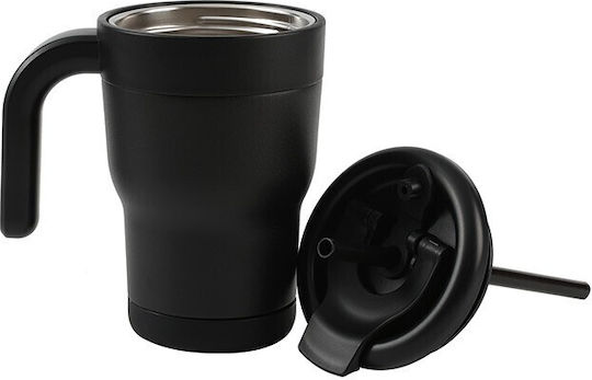 I-Total Ποτήρι Θερμός Ανοξείδωτο 420ml Black