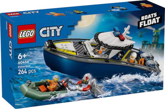 LEGO Lego City Polizei Boot Verfolgung für 6+ Jahre 264 Stück