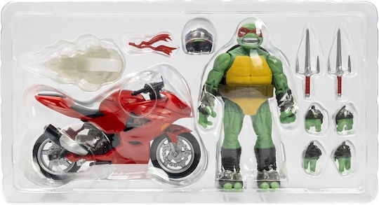 The Loyal Subjects Teenage Mutant Ninja Turtles: Raphael with Motorcycle (IDW Comics) Φιγούρα Δράσης ύψους 13εκ. σε Κλίμακα 1:15