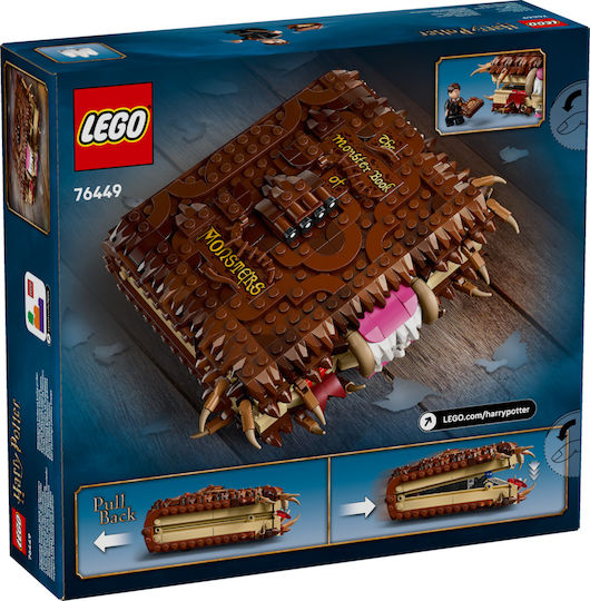 LEGO Harry Potter Chomping Monster Book of Monsters for Ages 9+ 518 Pieces